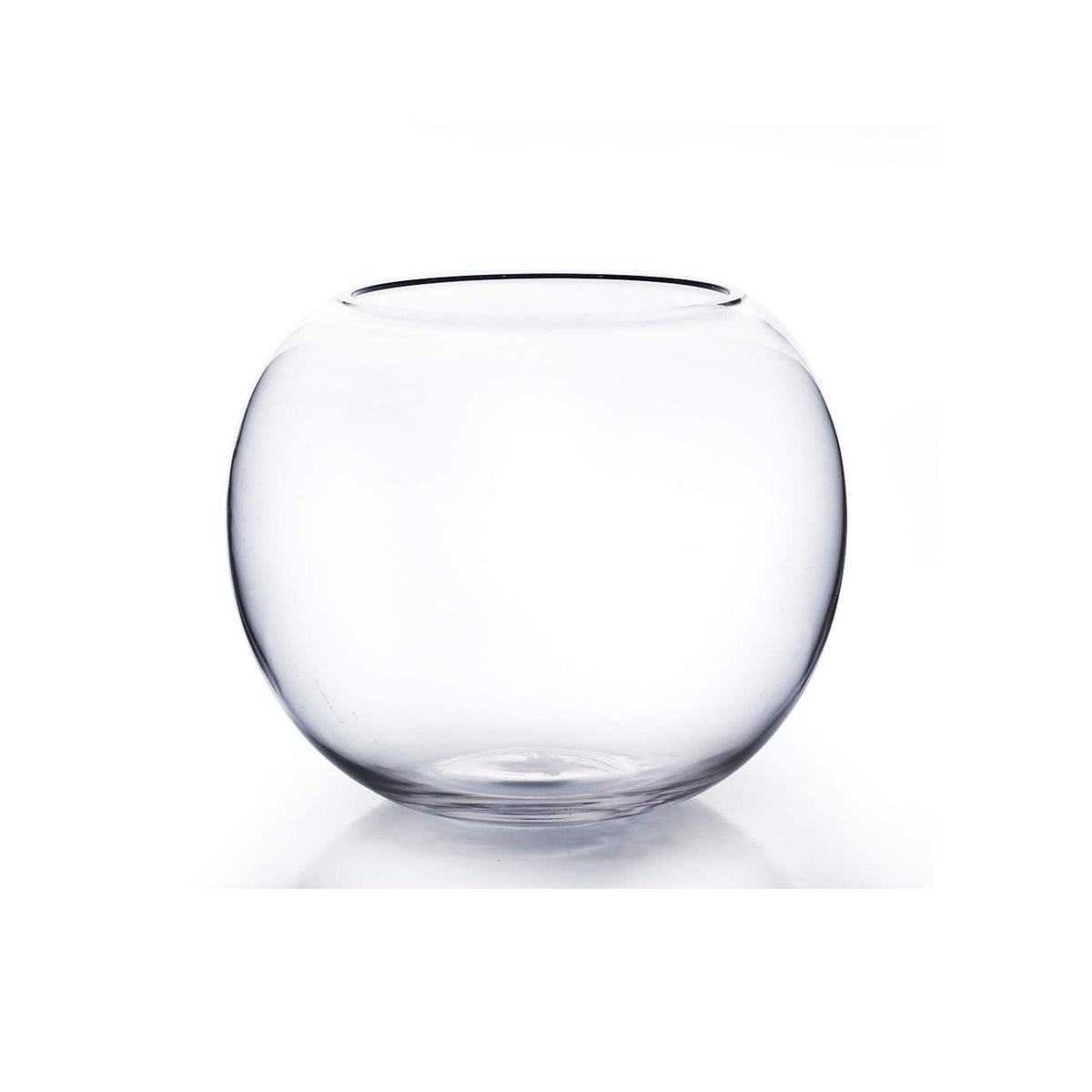 WGVI WGV bowl glass vase with 8-inch diameter for elegant centerpieces.