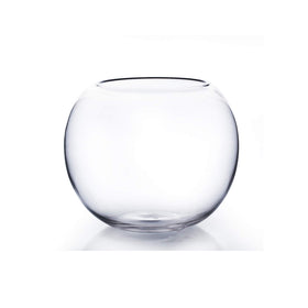 WGVI WGV bowl glass vase with 8-inch diameter for elegant centerpieces.