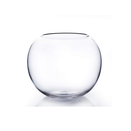 WGVI WGV bowl glass vase with 8-inch diameter for elegant centerpieces.