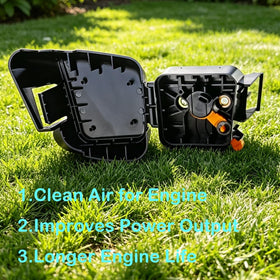 WGWXRSY air filter housing for Stihl KM55 assembly enables quick filter changes.