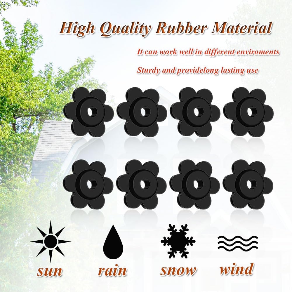 WHALE rubber flag stoppers withstand weather for indoor and outdoor flag displays.