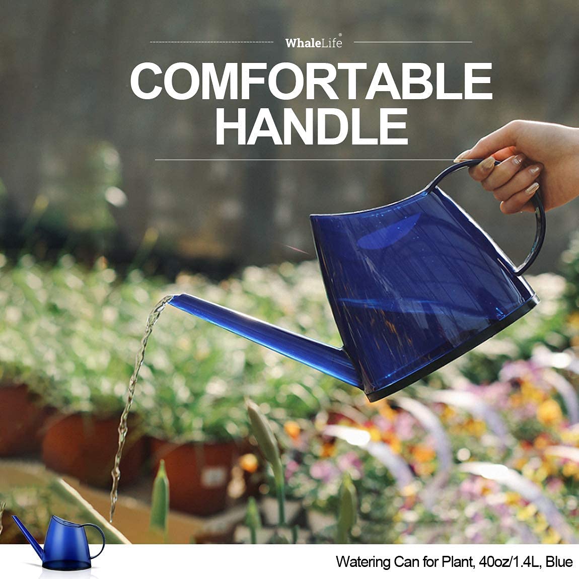 WhaleLife bonsai-friendly watering tool for desk gardens.