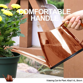 WhaleLife lightweight durable plastic watering can for easy handling