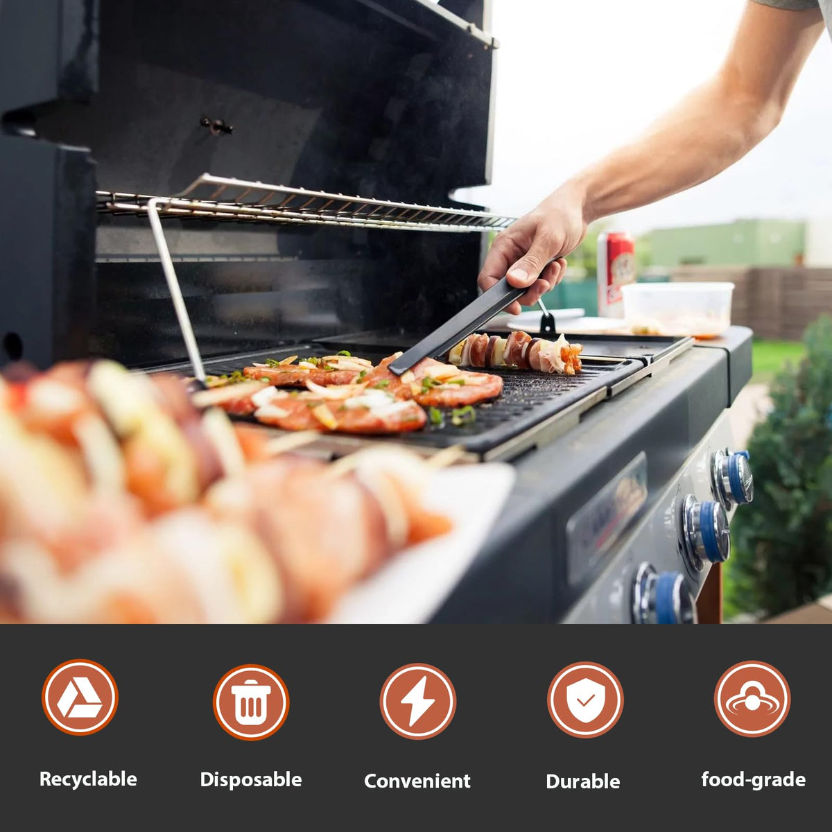 Whaleme grease pan liner supports easy cleanup after outdoor grilling