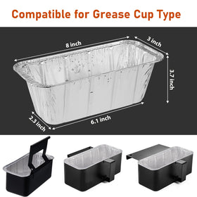 Whaleme disposable aluminum drip-pan liner enables mess-free cleanup after grilling