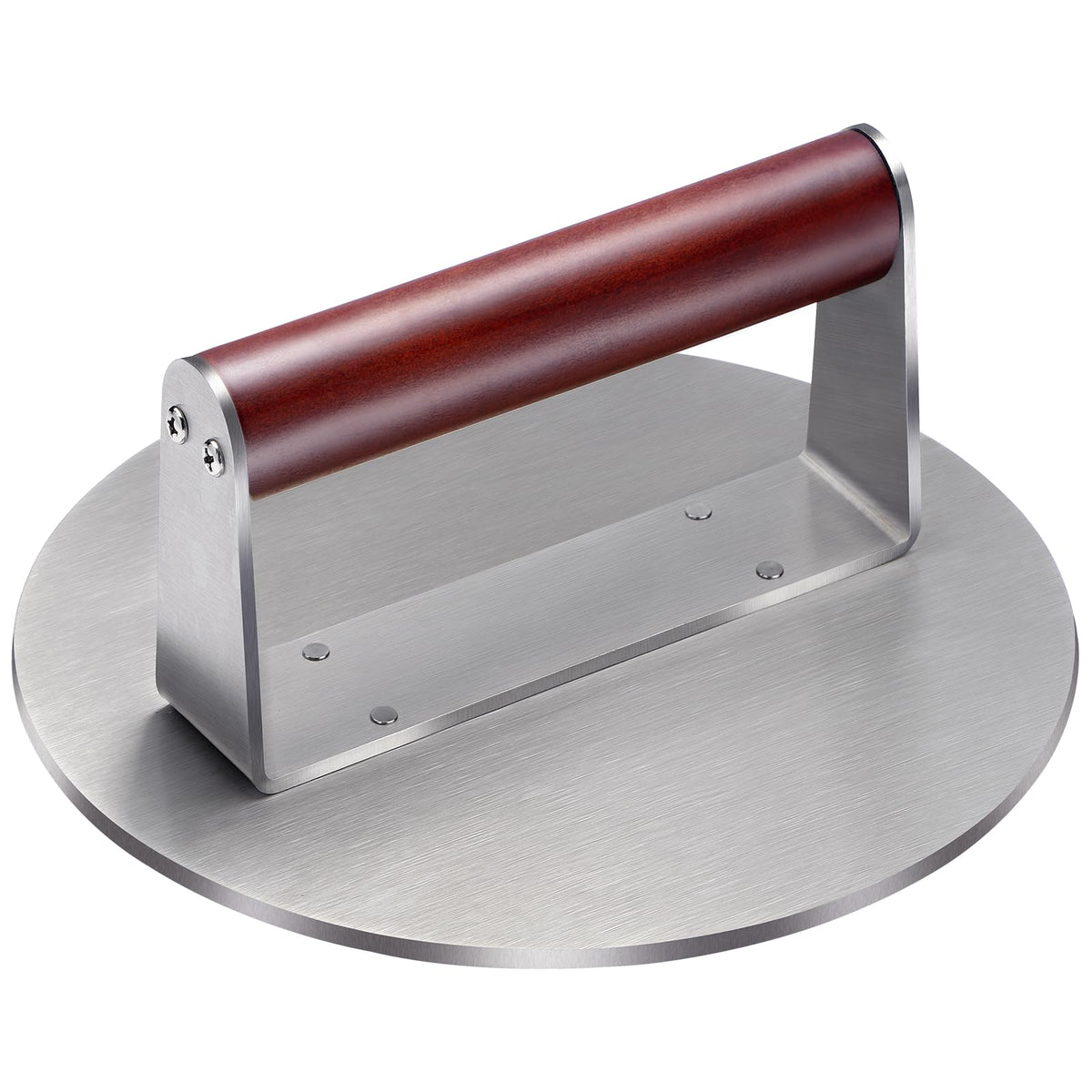Whaleme extra-large burger press with 8.5-inch surface for even searing