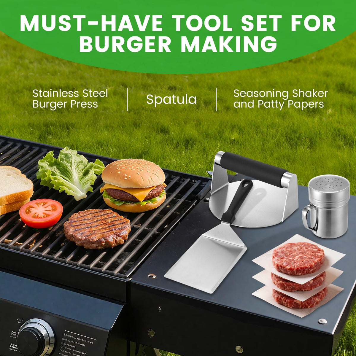 Whaleme gift-ready burger kit ideal for grill lovers