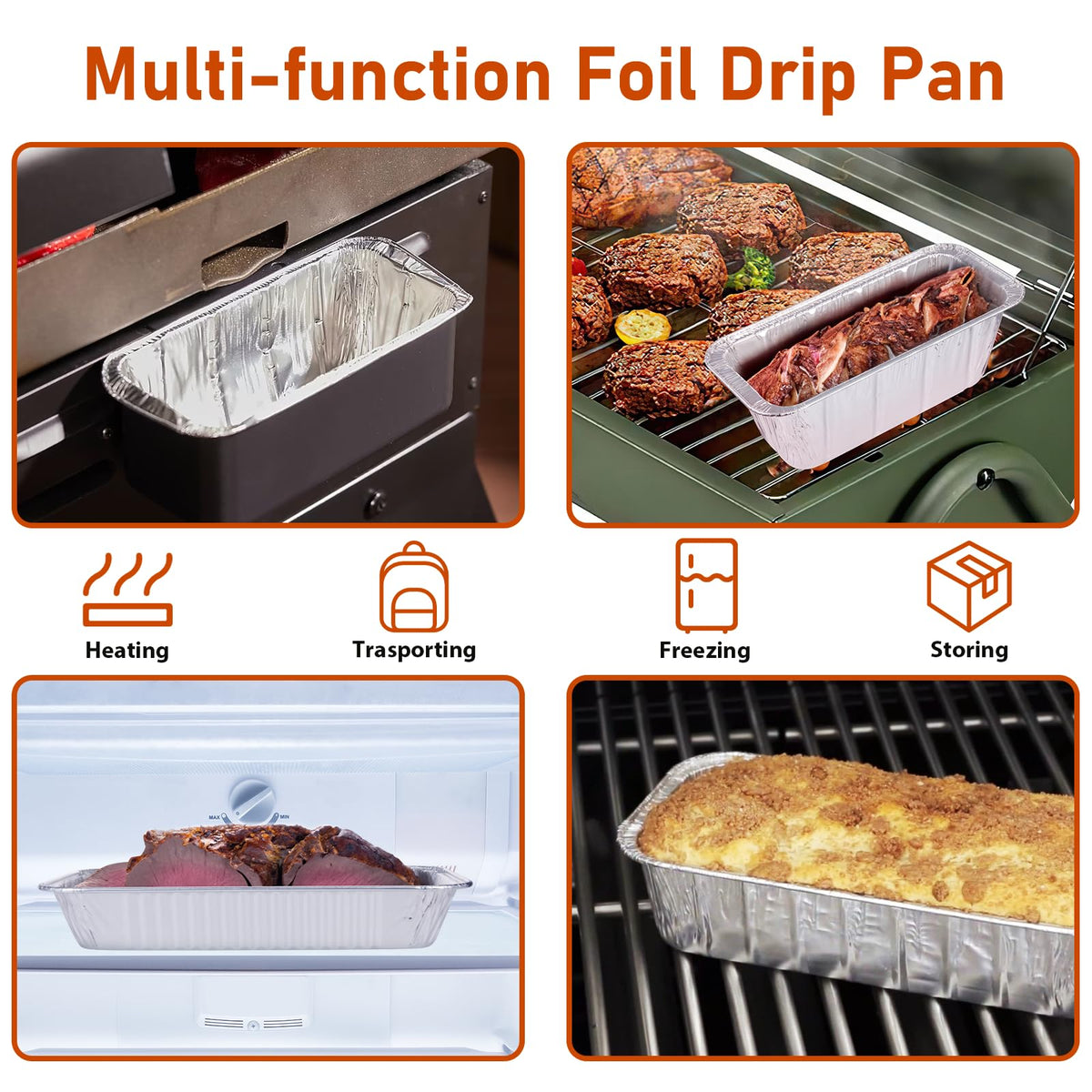 Whaleme liner for Blackstone trays allows quick disposal after cooking