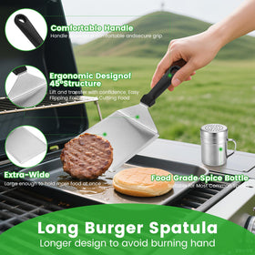 Whaleme seasoning shaker with moisture-sealing lid for even spice distribution
