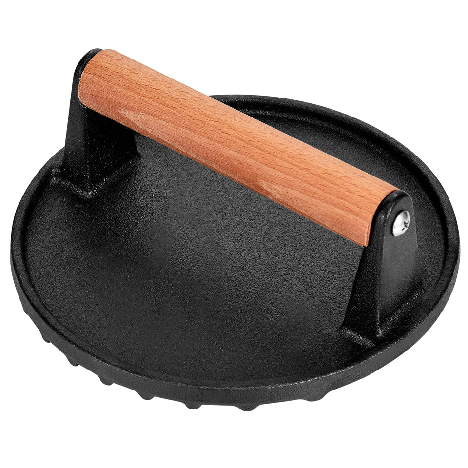 Whaleme Smashed Burger Press on a 7-inch surface ready for patty formation and even browning