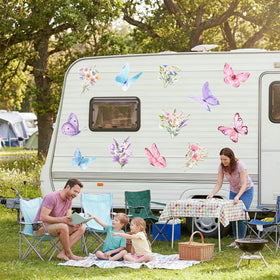 Whaline car window magnets provide playful seasonal styling.