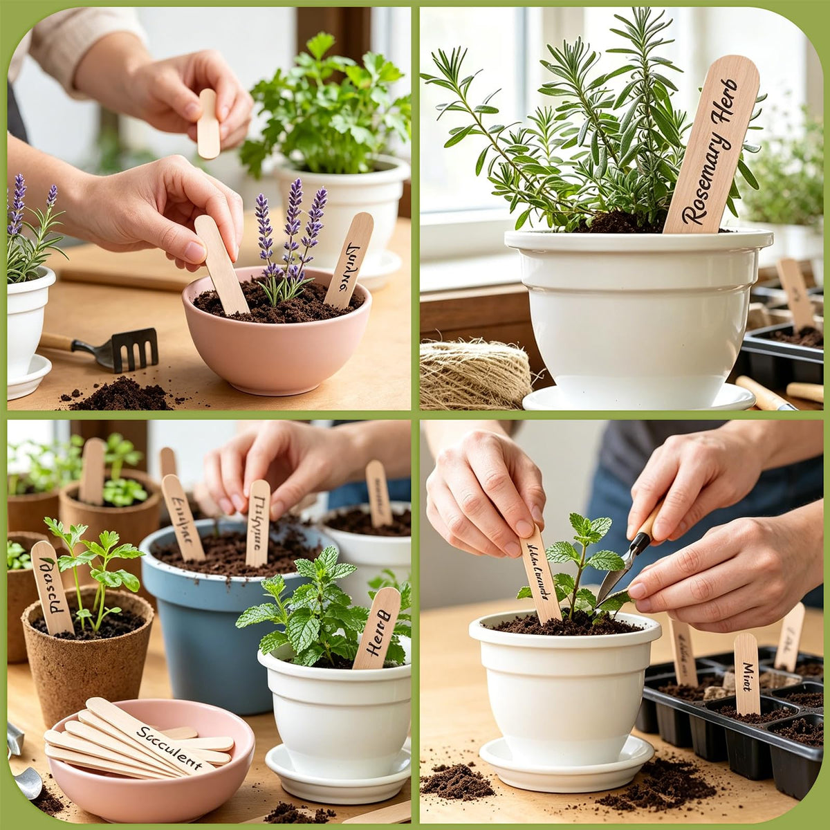 Whaline DIY garden labels for crafts, classroom projects, and home decor.