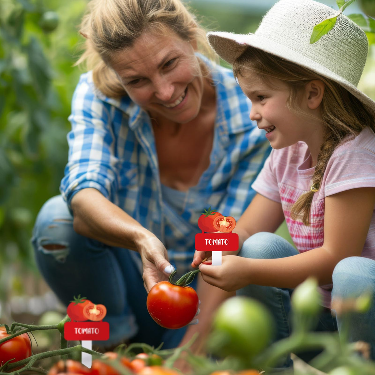 Whaline versatile markers for indoor and outdoor nursery and gardens.