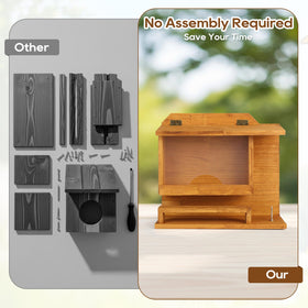 WHEARTED no-assembly-required design hangs easily on a tree or hook.