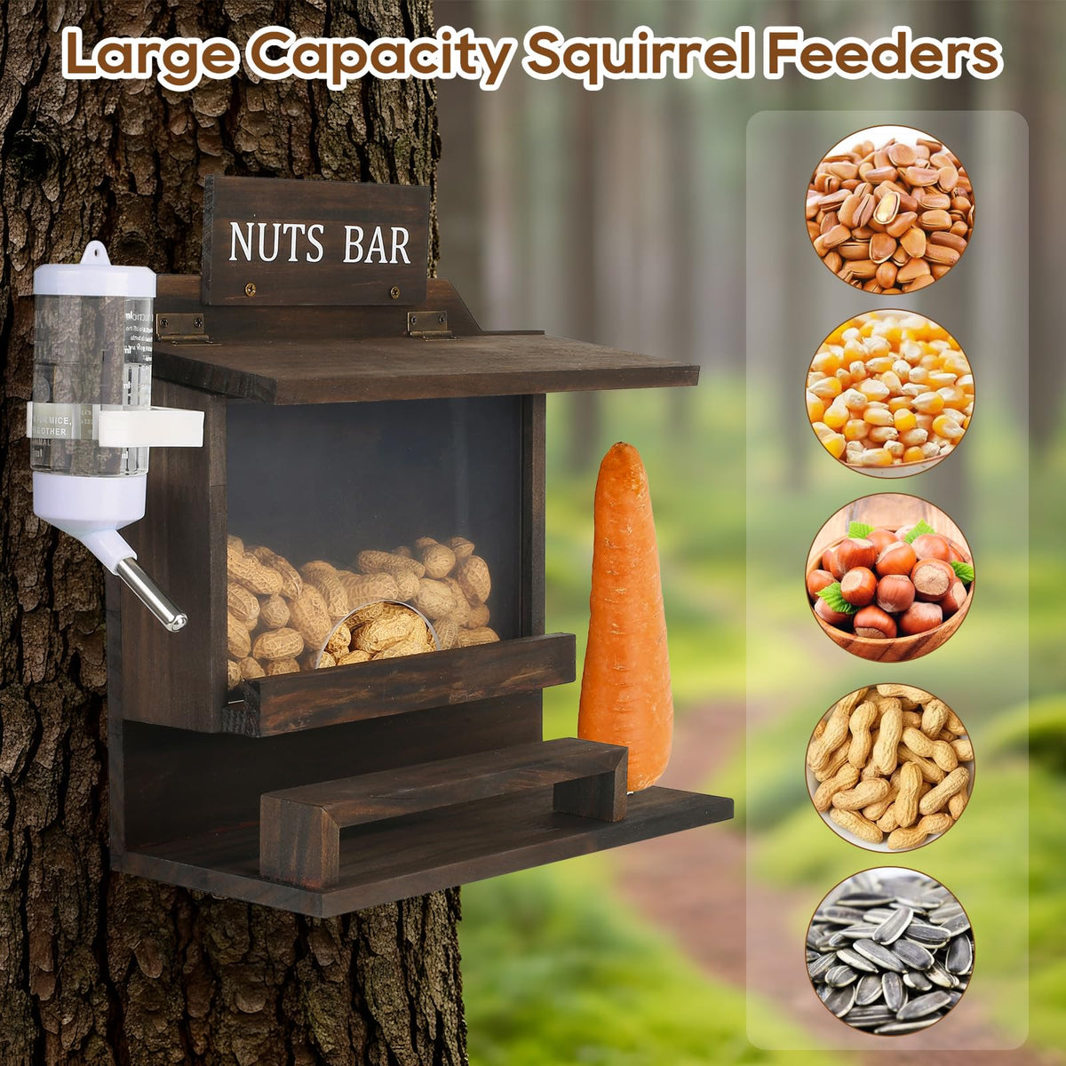 WHEARTED transparent panel for easy viewing of feeding