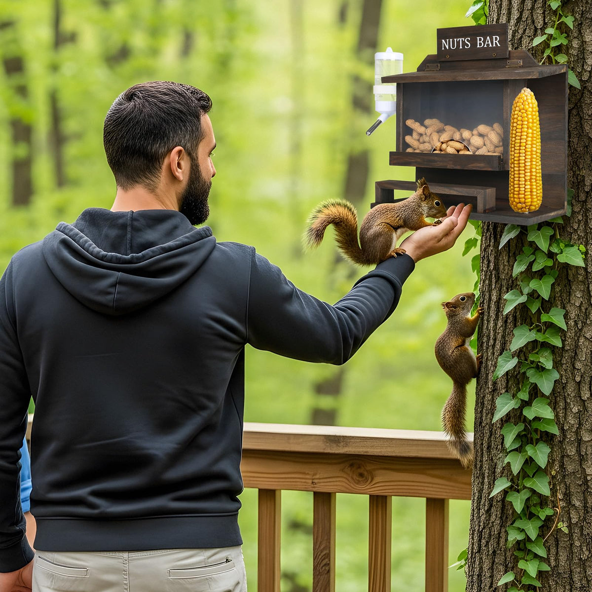 WHEARTED wooden construction provides durable wildlife habitat