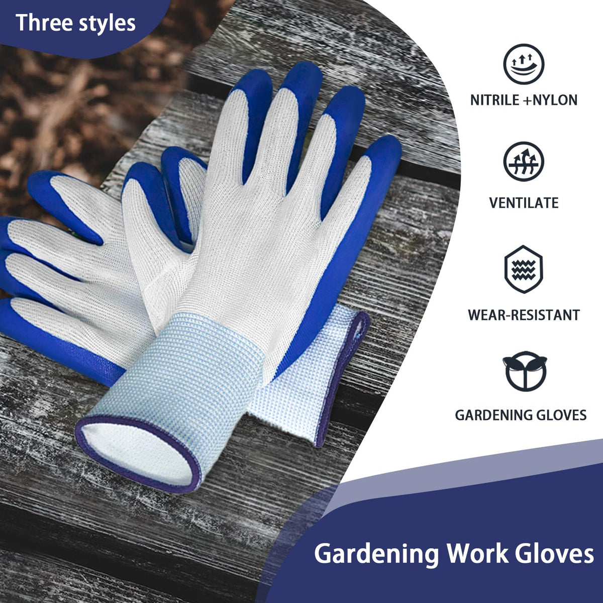 WHEATHUSK gloves support dry and wet handling of tools and materials.
