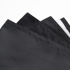 WHGJ flag close-up of brass grommets and double-stitched edge for durability.