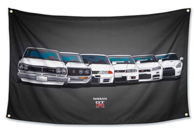 WHGJ GTR flag on flagpole, durable 3x5 ft outdoor display.