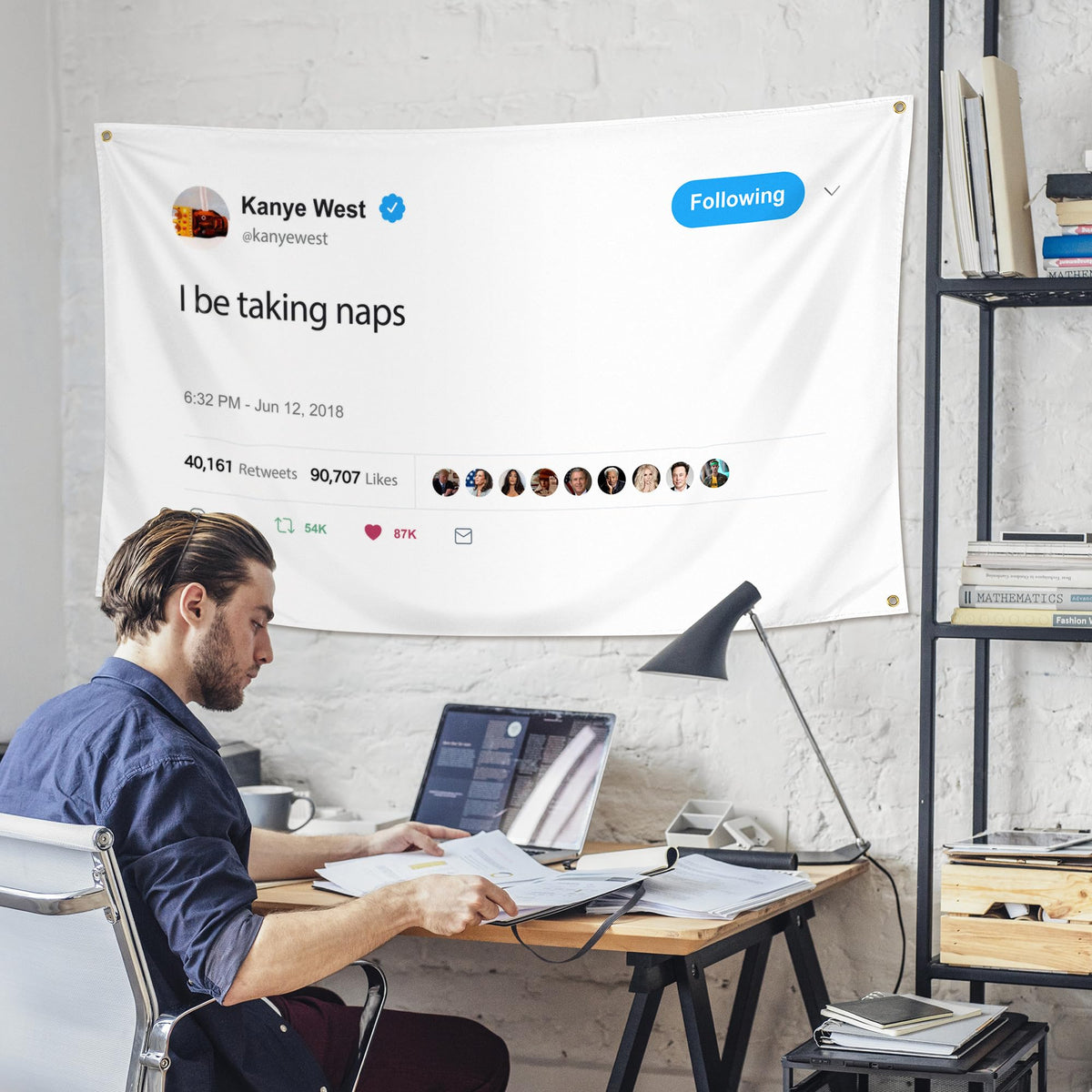WHGJ heavy-duty polyester flag ready for durable display
