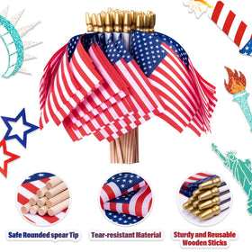 WHGJ premium polyester US flags are fade-resistant and waterproof.