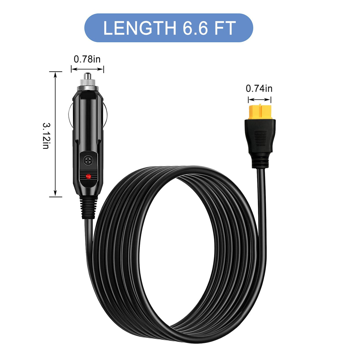 WHHZGYW xt60 cable with replaceable fuse tubes for safer charging.