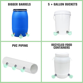 Whimsii fits buckets, barrels, and troughs for versatile coop setups