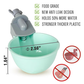 Whimsii poultry water feeder with durable plastic for outdoor use