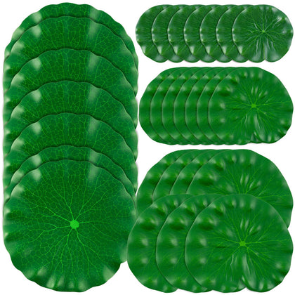 WhistenFla lily pad 4in leaf floats gracefully for pond decor.