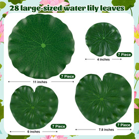 WhistenFla lily pad 6in leaf adds natural color to ponds and pools.