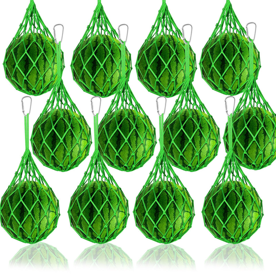 WhistenFla melon hammock cradle net supports round melons and prevents ground contact.