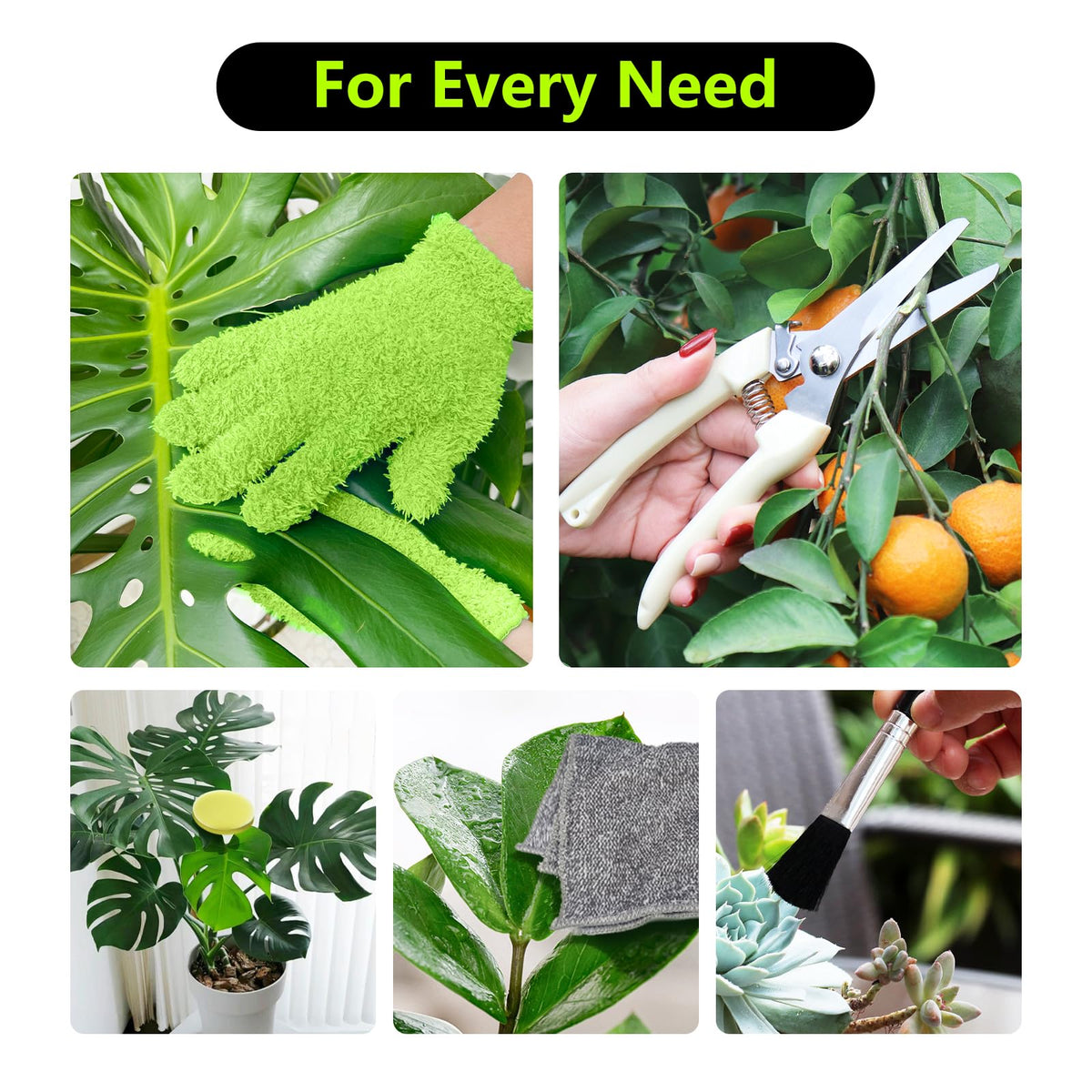 WHISURN garden shear included provides precise trimming for small plant stems
