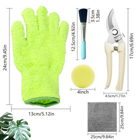 WHISURN microfiber gloves for leaf shine promote healthy-looking foliage