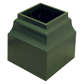Whitehall Cascade mailbox post cuff base — side view highlights integrated design with Capitol mailbox.