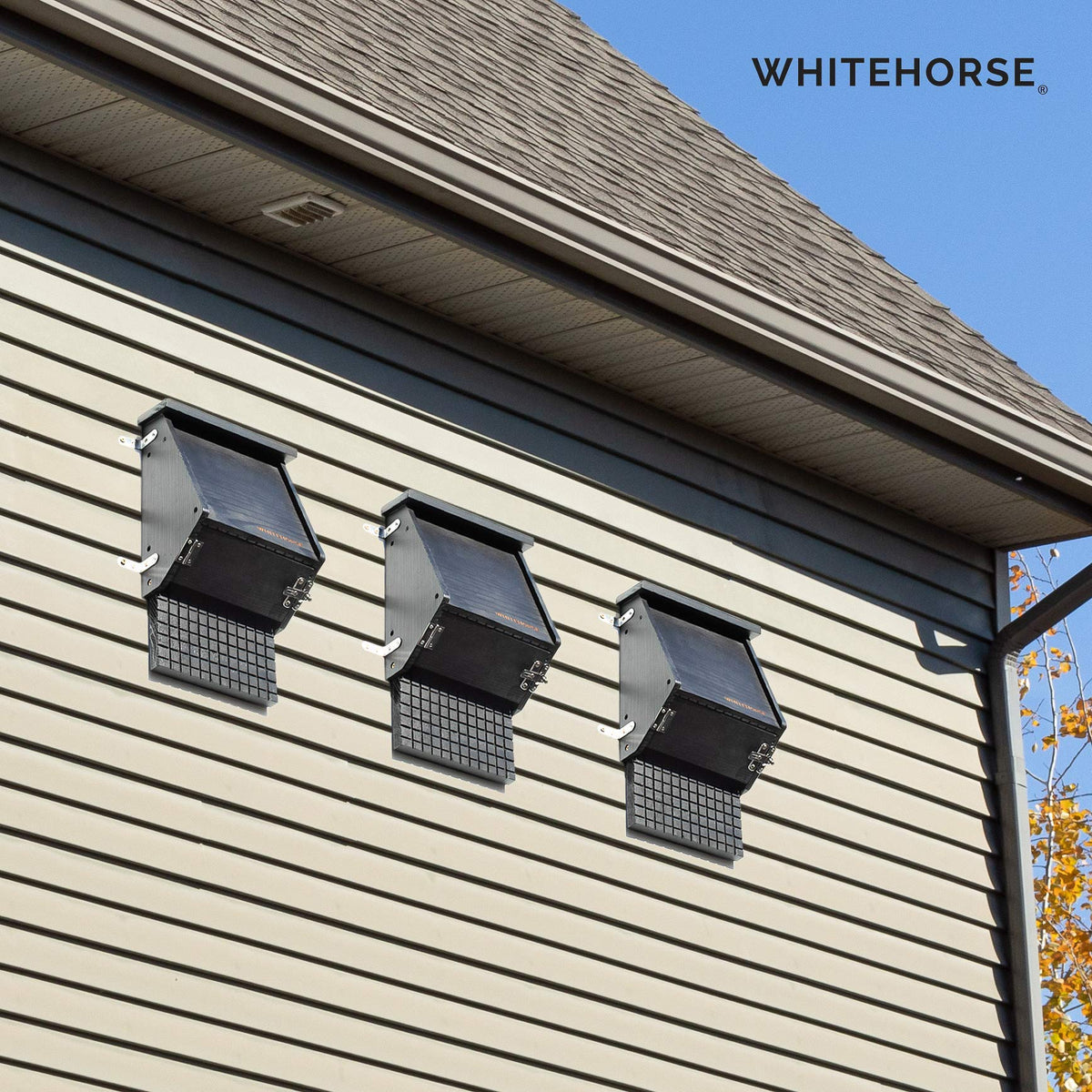 WHITEHORSE black cedar bat box exterior with MTBC endorsement