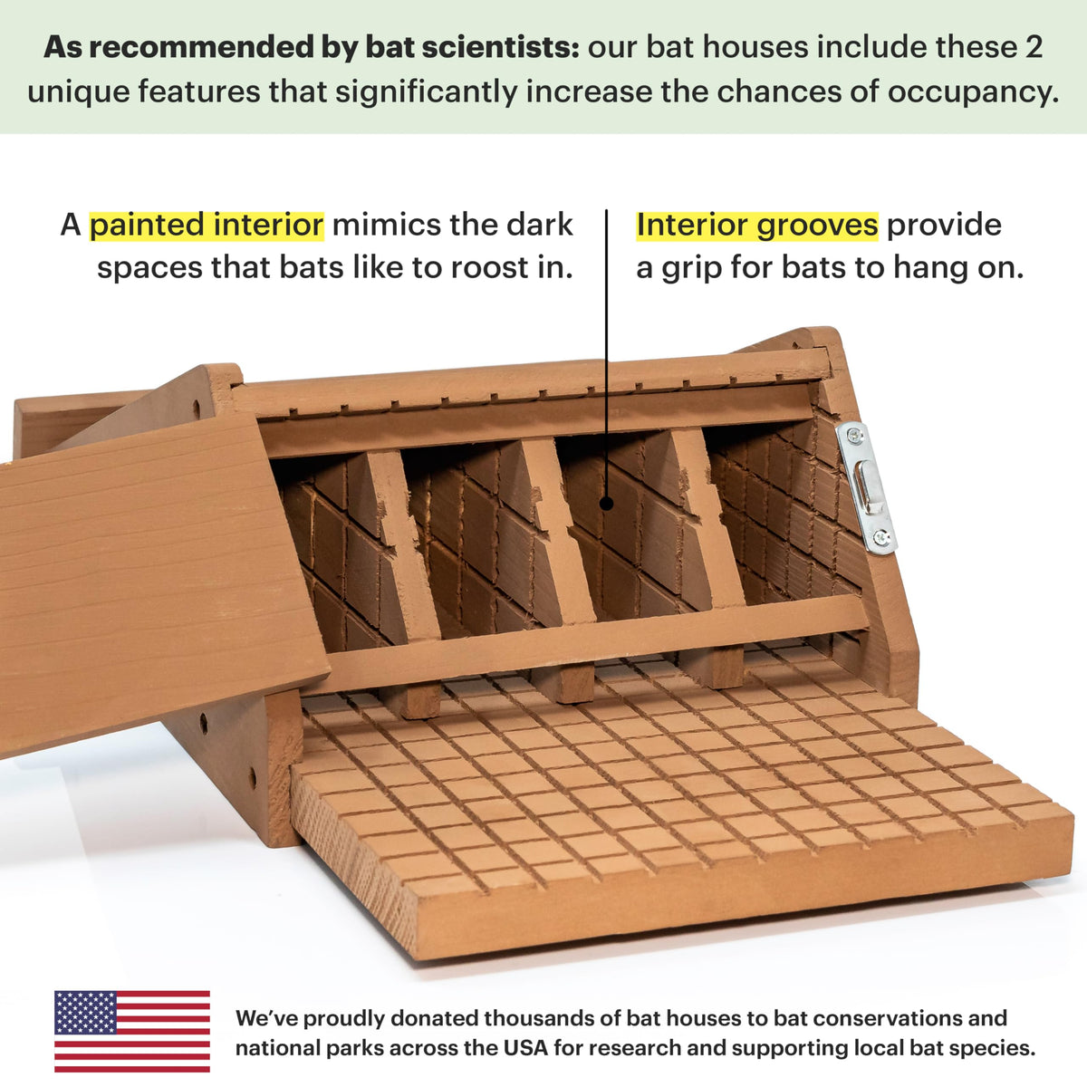 WHITEHORSE bat house mounting hardware for quick, secure installation.