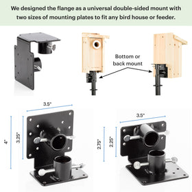 WHITEHORSE durable steel pole weatherproof design supports heavy feeder setups
