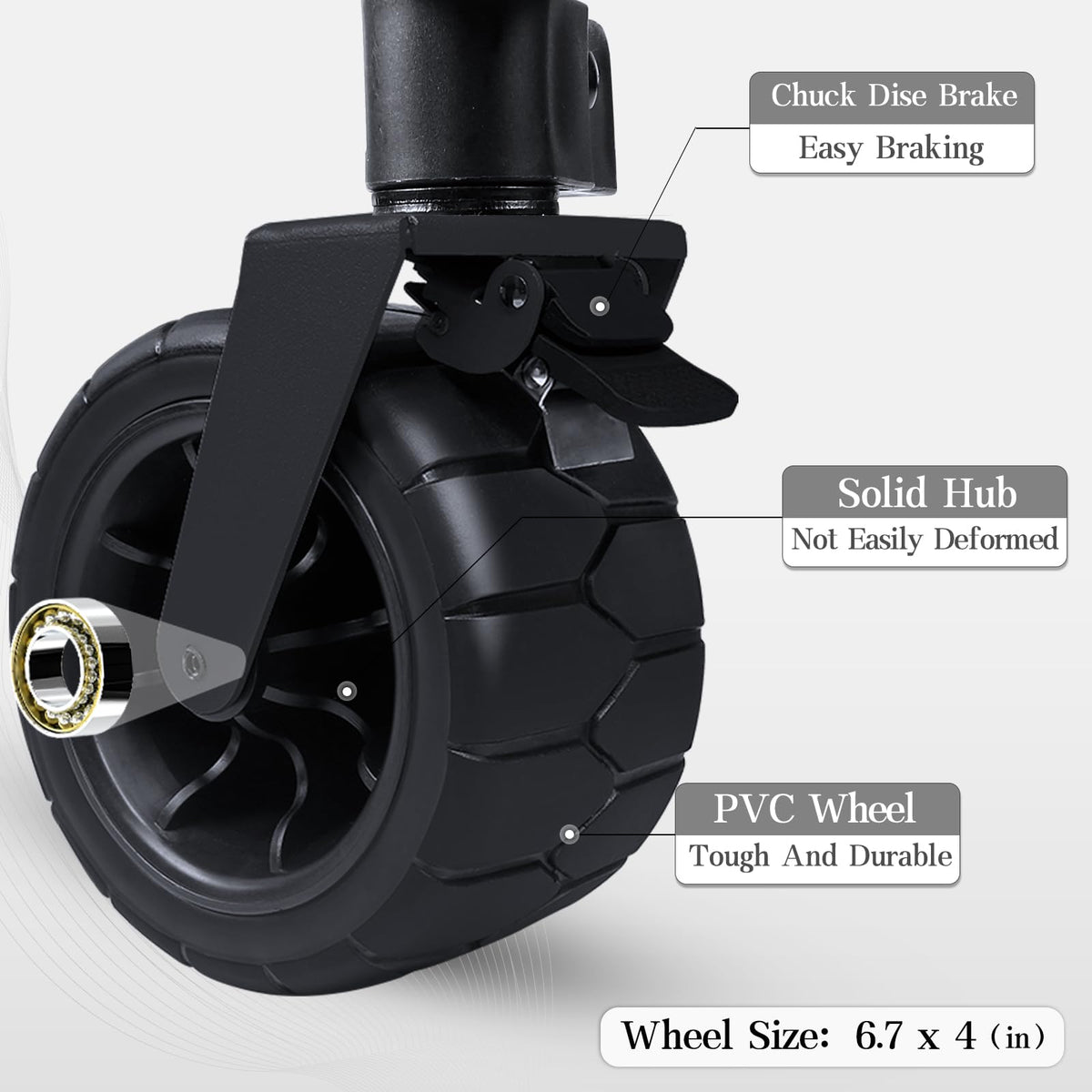 Whitsunday collapsible wagon big wheel rolls smoothly on sand and trails.