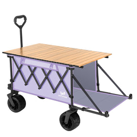 Whitsunday collapsible wagon table plate helps you set up a mobile surface while traveling.