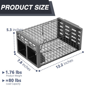 WHJIACHU rat trap one-way entry illustrates continuous capture capability.