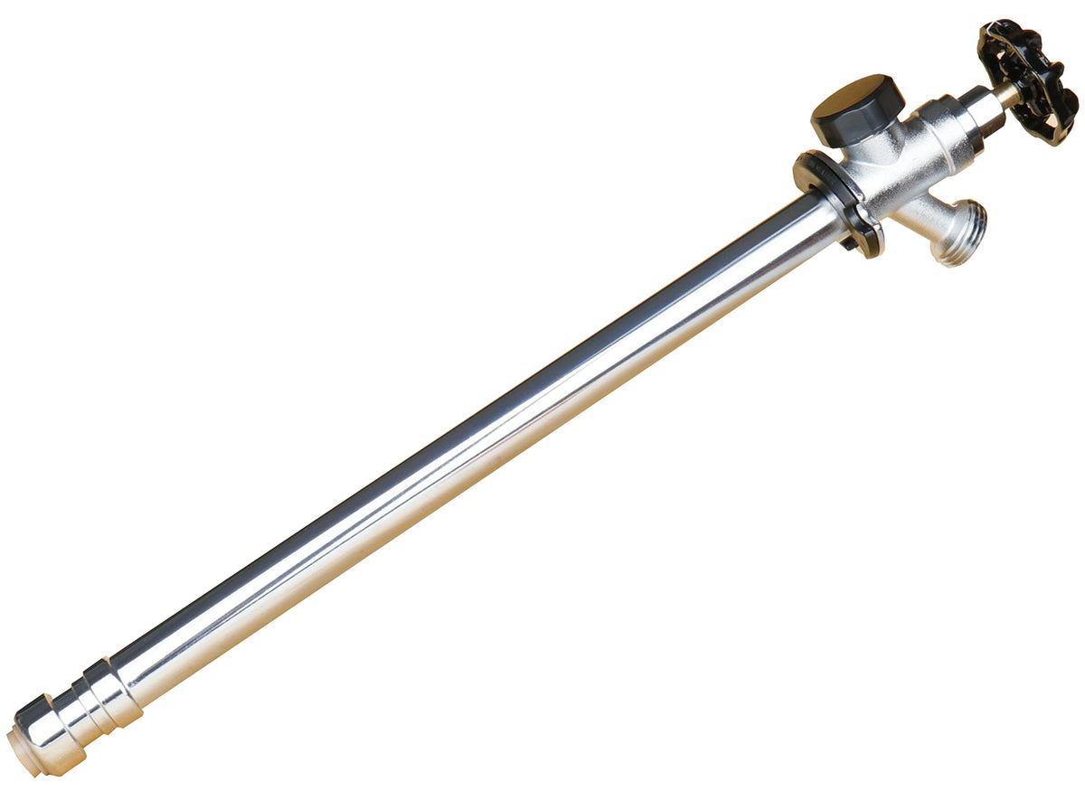 WHK frost-free outdoor faucet with vacuum breaker for backflow prevention.