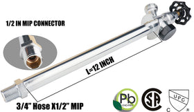 WHK anti-siphon sillcock with vacuum breaker prevents backflow.