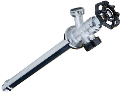 WHK brass 12inch frost-proof faucet for durable winter outdoor use.