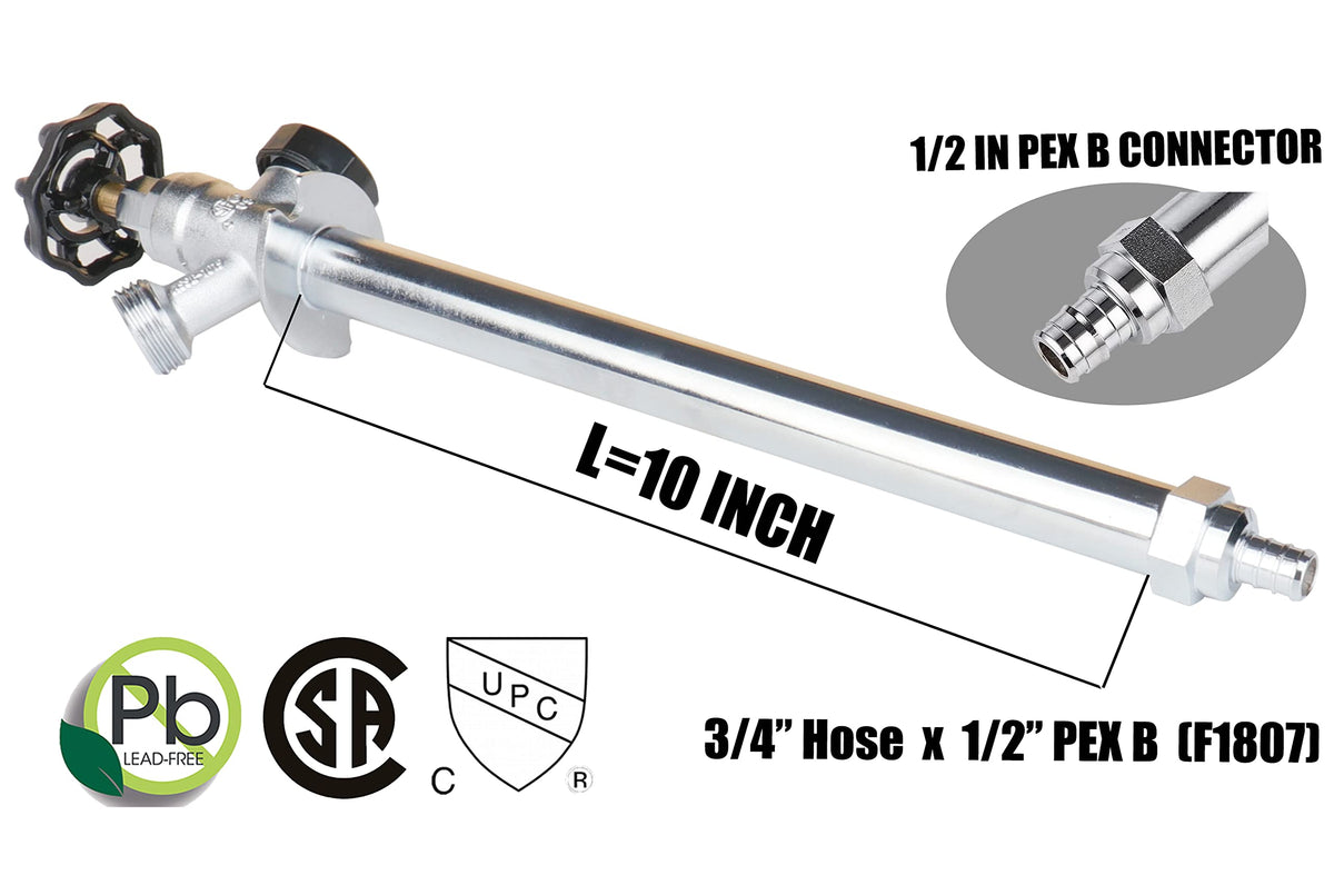 WHK brass frost-free sillcock with vacuum breaker for durable protection