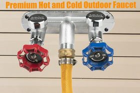 Full-turn metal handle for precise shut-off control