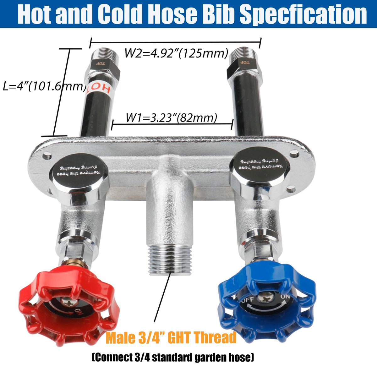 Inlet connection 1/2 inch NPT for easy piping hookups