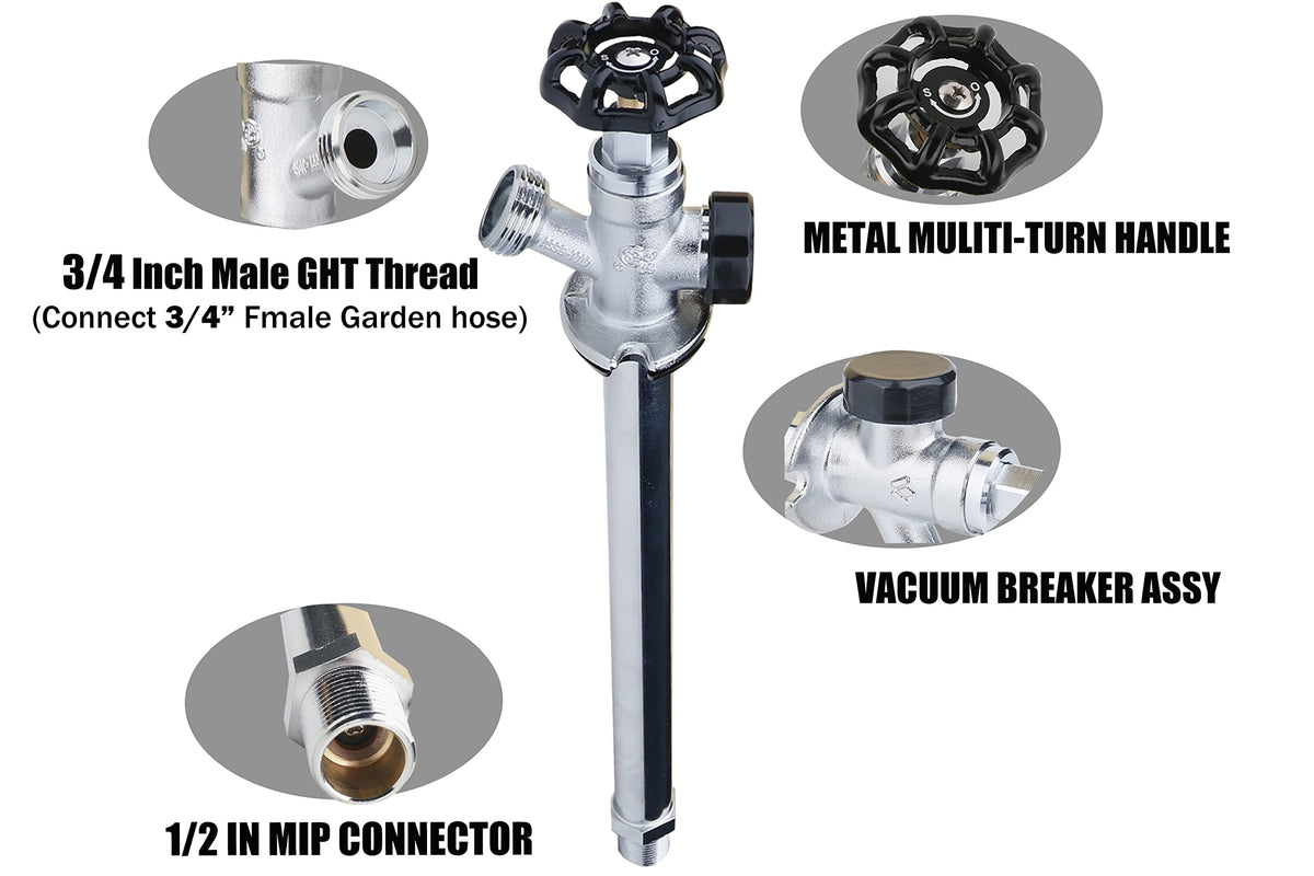 WHK polished chrome finish adds corrosion resistance and a clean look.