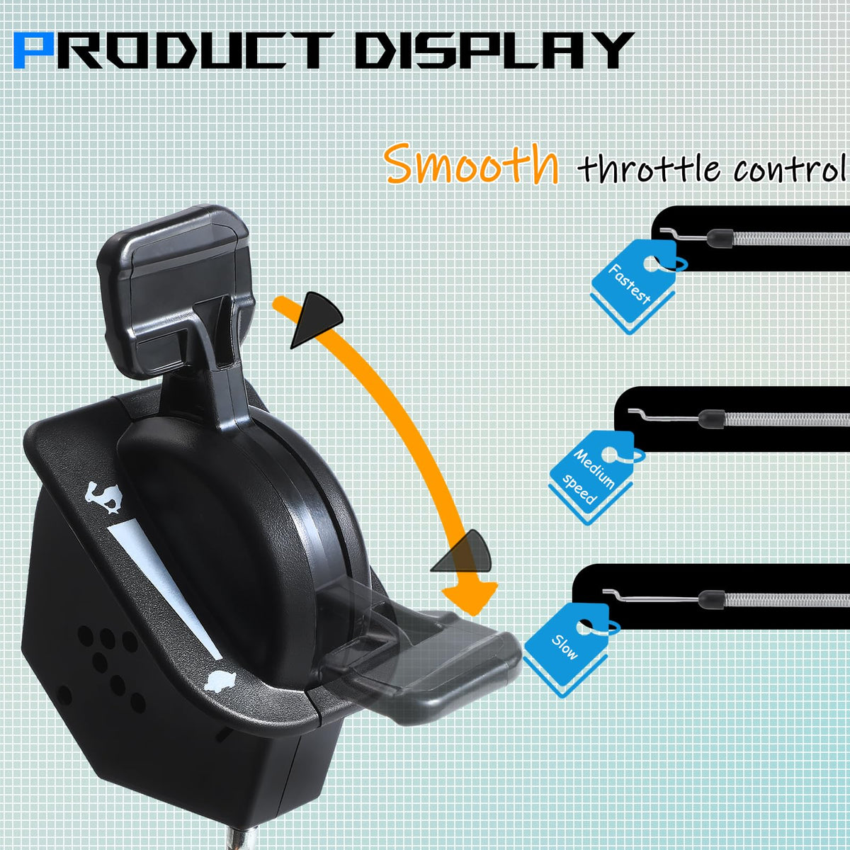 Whldyno throttle cable compatibility with Craftsman/MTD models simplifies replacements.