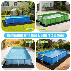 Whmayai multiuse pool pad doubles as ground cover and storage protector.