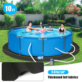Whmayai pool liner pad 280g felt close-up highlights extra-thick durability